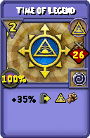 Wizard101 Myth spell card: Time of Legend, Spell ID 3780