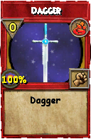 Wizard101 Fire spell card: Dagger, Spell ID 3798