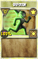 Wizard101 Star spell card: Quicken, Spell ID 3809