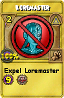 Wizard101 Myth spell card: Loremaster, Spell ID 3827