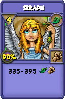 Wizard101 Life spell card: Seraph, Spell ID 3836