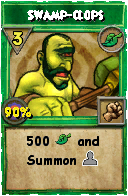 Wizard101 Life spell card: Swamp-clops, Spell ID 3837
