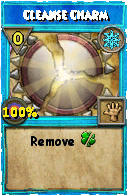 Wizard101 Ice spell card: Cleanse Charm, Spell ID 3843