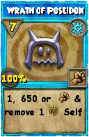 Wizard101 Ice spell card: Wrath of Poseidon, Spell ID 3854