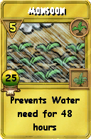 Wizard101 Gardening spell card: Monsoon, Spell ID 3876
