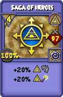 Wizard101 Myth spell card: Saga of Heroes, Spell ID 3881