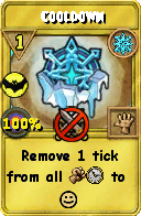 Wizard101 Ice spell card: Cooldown, Spell ID 3885