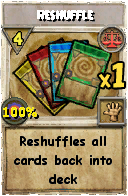 Wizard101 Balance spell card: Reshuffle, Spell ID 3908