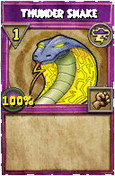 Wizard101 Storm spell card: Thunder Snake, Spell ID 3913