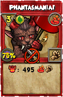 Wizard101 Fire spell card: Phantasmania!, Spell ID 3931