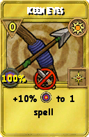 Wizard101 Sun spell card: Keen Eyes, Spell ID 3945