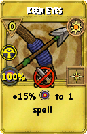 Wizard101 Sun spell card: Keen Eyes, Spell ID 3948