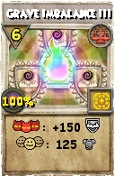 Wizard101 Balance spell card: Grave Imbalance III, Spell ID 3126