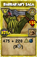 Wizard101 Myth spell card: Barbarian's Saga, Spell ID 3627
