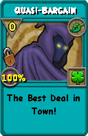 Wizard101 Life spell card: Quasi-Bargain, Spell ID 3174
