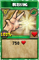 Wizard101 Life spell card: Blessing, Spell ID 3090