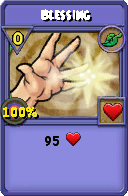 Wizard101 Life spell card: Blessing, Spell ID 3313