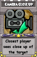 Wizard101 School 16 spell card: Camera Close Up, Spell ID 3733