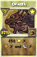 Wizard101 Star spell card: Chimera, Spell ID 3490