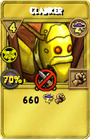 Wizard101 Storm spell card: Clanker, Spell ID 3224