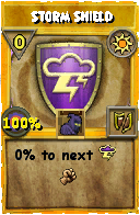 Wizard101 Sun spell card: Storm Shield, Spell ID 3078