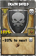 Wizard101 Death spell card: Death Shield, Spell ID 3495