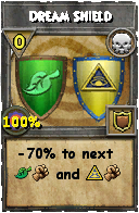Wizard101 Death spell card: Dream Shield, Spell ID 3467