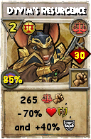 Wizard101 Balance spell card: Dyvim's Resurgence, Spell ID 3262