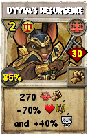 Wizard101 Balance spell card: Dyvim's Resurgence, Spell ID 3216
