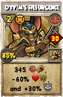 Wizard101 Balance spell card: Dyvim's Resurgence, Spell ID 3206