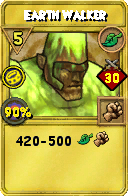 Wizard101 Life spell card: Earth Walker, Spell ID 3311