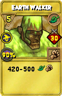 Wizard101 Life spell card: Earth Walker, Spell ID 3279