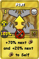 Wizard101 Death spell card: Feint, Spell ID 3079