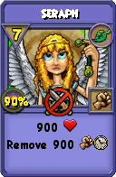 Wizard101 Life spell card: Seraph, Spell ID 3055