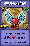 Wizard101 Life spell card: Guardian Spirit, Spell ID 3010