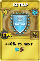 Wizard101 Ice spell card: Ice Trap, Spell ID 3464
