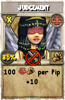 Wizard101 Balance spell card: Judgement, Spell ID 3819