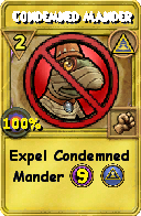 Wizard101 Myth spell card: Condemned Mander, Spell ID 3553