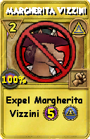 Wizard101 Myth spell card: Margherita Vizzini, Spell ID 3617