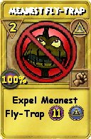 Wizard101 Myth spell card: Meanest Fly-Trap, Spell ID 3552