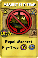 Wizard101 Myth spell card: Meanest Fly-Trap, Spell ID 3568