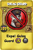 Wizard101 Myth spell card: Gulag Guard, Spell ID 3575