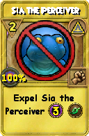 Wizard101 Myth spell card: Sia the Perceiver, Spell ID 3541