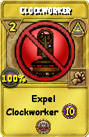 Wizard101 Myth spell card: Clockworker, Spell ID 3576