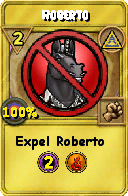 Wizard101 Myth spell card: Roberto, Spell ID 3211