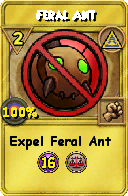 Wizard101 Myth spell card: Feral Ant, Spell ID 3221