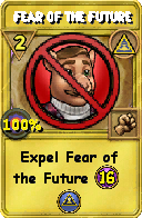 Wizard101 Myth spell card: Fear of the Future, Spell ID 3231
