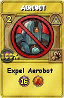 Wizard101 Myth spell card: Aerobot, Spell ID 3237
