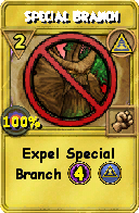 Wizard101 Myth spell card: Special Branch, Spell ID 3219