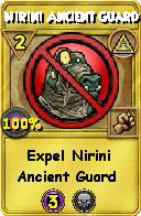 Wizard101 Myth spell card: Nirini Ancient Guard, Spell ID 3021
